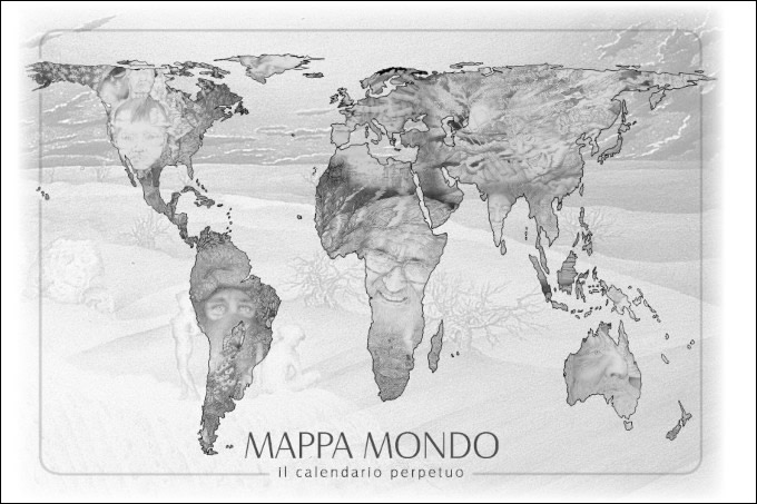 Mappamondo Il calendario perpetuo dedicato ai piccoli della Terra