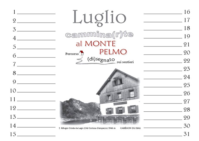 Luisa Rota Sperti - Calendario Perenne al Monte Pelmo