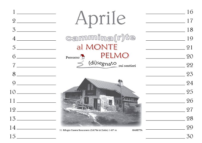 Luisa Rota Sperti - Calendario Perenne al Monte Pelmo