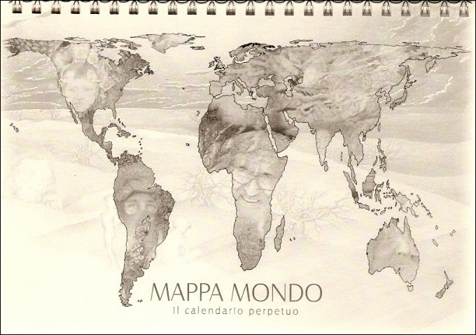 Luisa Rota Sperti Mappa Mondo il calendario perpetuo