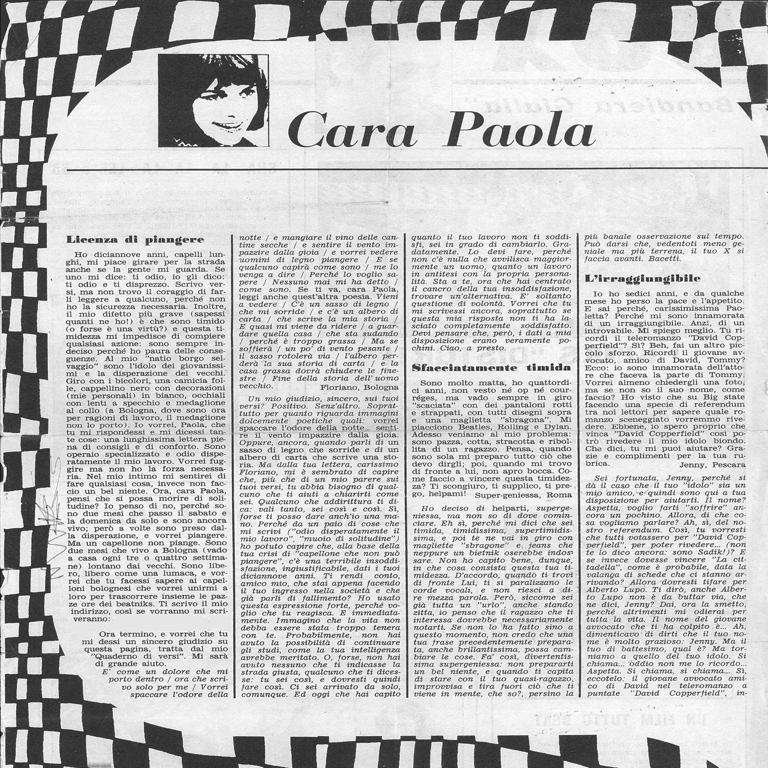 Dal libro: Cara Paola